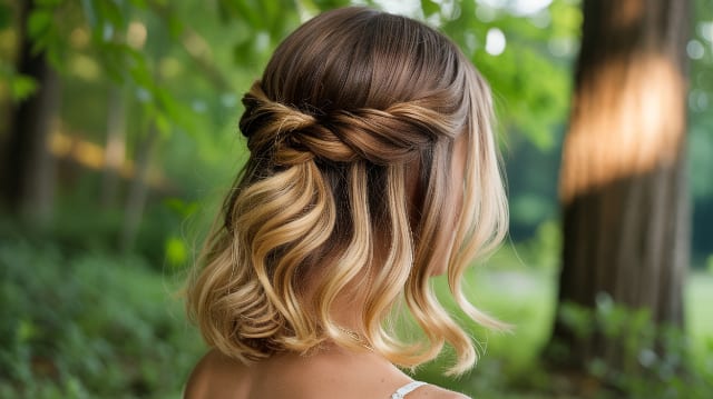 Le demi-chignon